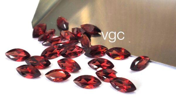 Natural Red Garnet 5×10 mm Marquise Cut Faceted AAA Quality – Red Garnet Faceted Marquise 5x10mm