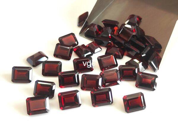 Natural Red Garnet 10×12 mm Octagon Cut Faceted AAA Quality – Red Garnet Faceted Octagon 10x12mm