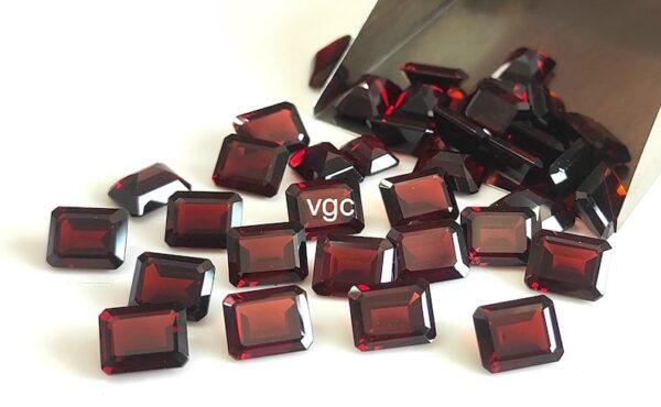 Natural Red Garnet 10×12 mm Octagon Cut Faceted AAA Quality – Red Garnet Faceted Octagon 10x12mm