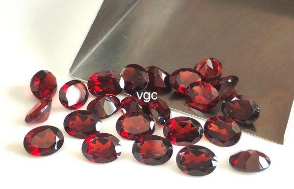 Natural Red Garnet 10x12mm Oval Cut Faceted AAA Quality – Red Garnet Faceted Oval 10x12mm