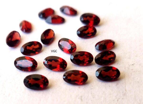 Natural Red Garnet 3×5 mm Oval Cut Faceted AAA Quality – Red Garnet Faceted Oval 3x5mm