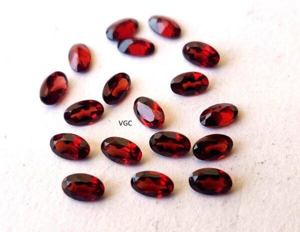 Natural Red Garnet 3×5 mm Oval Cut Faceted AAA Quality – Red Garnet Faceted Oval 3x5mm