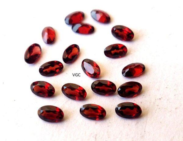 Natural Red Garnet 3×5 mm Oval Cut Faceted AAA Quality – Red Garnet Faceted Oval 3x5mm