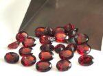 Natural Red Garnet 10x12mm Oval Cut Faceted AAA Quality – Red Garnet Faceted Oval 10x12mm