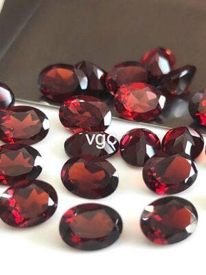 Natural Red Garnet 10x12mm Oval Cut Faceted AAA Quality – Red Garnet Faceted Oval 10x12mm