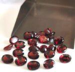 Natural Red Garnet 10x12mm Oval Cut Faceted AAA Quality – Red Garnet Faceted Oval 10x12mm