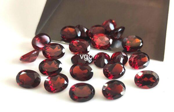 Natural Red Garnet 10x12mm Oval Cut Faceted AAA Quality – Red Garnet Faceted Oval 10x12mm