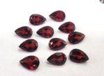 Natural Red Garnet 6×8 mm Pear Cut Faceted AAA Quality – Red Garnet Faceted Pear 6x8mm