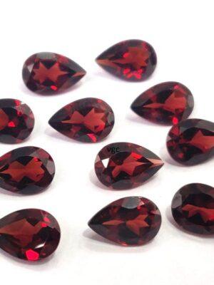 Natural Red Garnet 6×8 mm Pear Cut Faceted AAA Quality – Red Garnet Faceted Pear 6x8mm