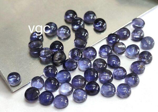 Natural Iolite 6 mm Round Cabochon – Iolite Round Cabochon 6mm