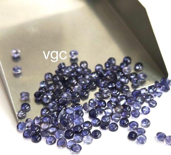 Natural Iolite 4 mm Round Cabochon – Iolite Round Cabochon 4mm