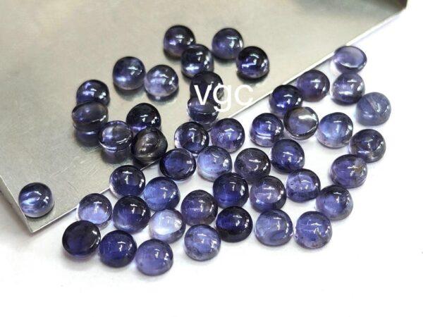 Natural Iolite 6 mm Round Cabochon – Iolite Round Cabochon 6mm