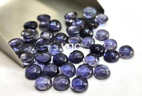 Natural Iolite 6 mm Round Cabochon – Iolite Round Cabochon 6mm