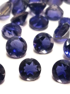 Natural Iolite 1 mm Round Faceted Cut – Iolite Round Faceted 1mm