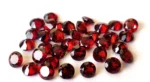 Natural Red Garnet 7 mm Round Cut Faceted AAA Quality – Red Garnet Faceted Round 7mm