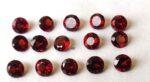 Natural Red Garnet 2.5mm Round Cut Faceted AAA Quality – Red Garnet Faceted Round 2.5mm
