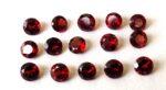Natural Red Garnet 2.5mm Round Cut Faceted AAA Quality – Red Garnet Faceted Round 2.5mm