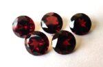 Natural Red Garnet 10 mm Round Cut Faceted AAA Quality – Red Garnet Faceted Round 10mm