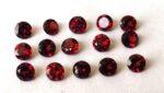 Natural Red Garnet 2.5mm Round Cut Faceted AAA Quality – Red Garnet Faceted Round 2.5mm