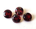 Natural Red Garnet 10 mm Round Cut Faceted AAA Quality – Red Garnet Faceted Round 10mm
