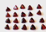Natural Red Garnet 3mm Trillion Cut Faceted AAA Quality – Red Garnet Faceted Trillion 3mm