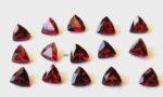 Natural Red Garnet 3mm Trillion Cut Faceted AAA Quality – Red Garnet Faceted Trillion 3mm