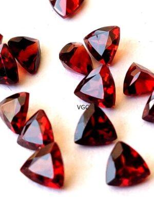 Natural Red Garnet 10mm Trillion Cut Faceted AAA Quality – Red Garnet Faceted Trillion 10mm