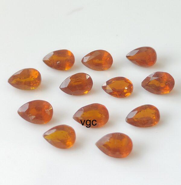 Natural Orange Kyanite 6×9 mm Pear Faceted Cut – Kyanite Pear Faceted 6x9mm