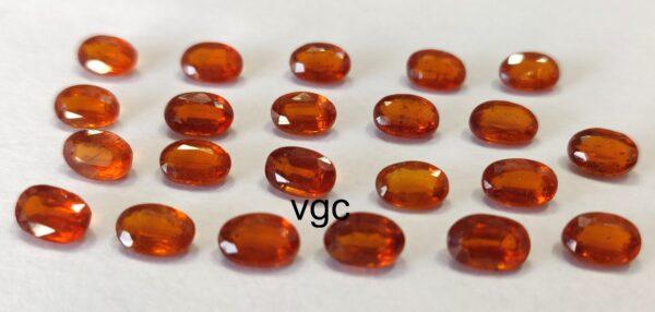 Natural Orange Kyanite 6×8 mm Oval Faceted Cut – Kyanite Oval Faceted 6x8mm