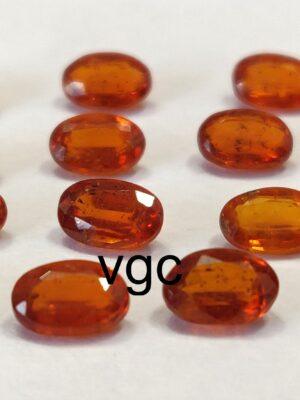 Natural Orange Kyanite 4×6 mm Oval Faceted Cut – Kyanite Oval Faceted 4x6mm