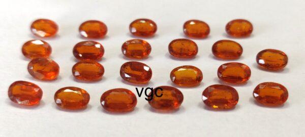 Natural Orange Kyanite 6×8 mm Oval Faceted Cut – Kyanite Oval Faceted 6x8mm
