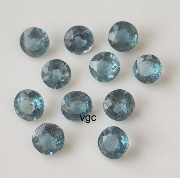 Natural Indigo Kyanite 4 mm Round Faceted Cut – Indigolite Kyanite Round Faceted 4mm