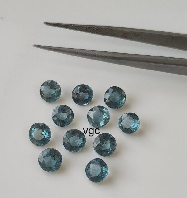 Natural Indigo Kyanite 4 mm Round Faceted Cut – Indigolite Kyanite Round Faceted 4mm