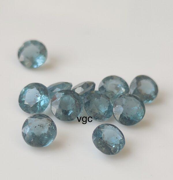 Natural Indigo Kyanite 4 mm Round Faceted Cut – Indigolite Kyanite Round Faceted 4mm