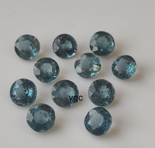 Natural Indigo Kyanite 4 mm Round Faceted Cut – Indigolite Kyanite Round Faceted 4mm
