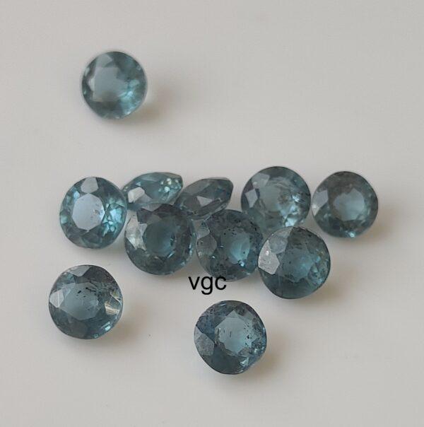 Natural Indigo Kyanite 4 mm Round Faceted Cut – Indigolite Kyanite Round Faceted 4mm