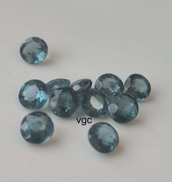Natural Indigo Kyanite 4 mm Round Faceted Cut – Indigolite Kyanite Round Faceted 4mm