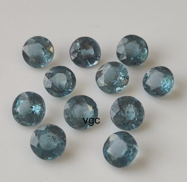 Natural Indigo Kyanite 4 mm Round Faceted Cut – Indigolite Kyanite Round Faceted 4mm
