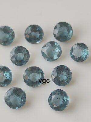 Natural Indigo Kyanite 4 mm Round Faceted Cut – Indigolite Kyanite Round Faceted 4mm