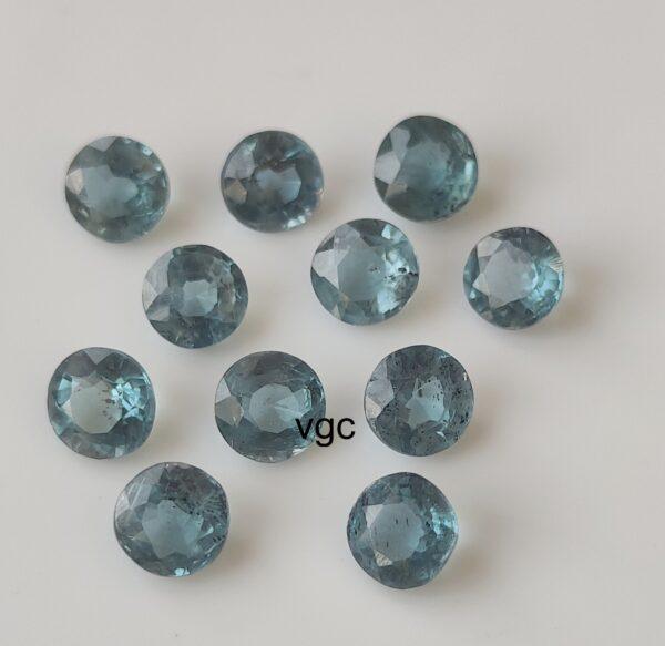 Natural Indigo Kyanite 4 mm Round Faceted Cut – Indigolite Kyanite Round Faceted 4mm