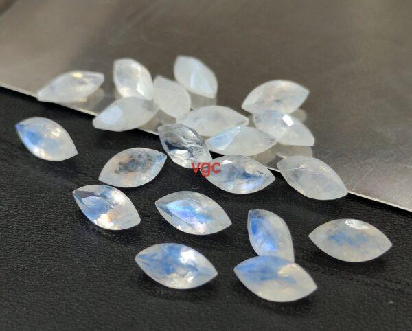 Natural Rainbow Moonstone 5×10 mm Marquise Cut Faceted – AA Quality Rainbow Moonstone Marquise Faceted 5x10mm