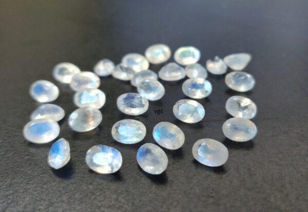 Natural Rainbow Moonstone 5×7 mm Oval Cut Faceted – AA Quality Rainbow Moonstone Oval Faceted 5x7mm