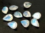 Natural Rainbow Moonstone 5×7 mm Pear Cut Faceted – AA Quality Rainbow Moonstone Pear Faceted 5x7mm