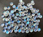 Natural Rainbow Moonstone 3 mm Round Cabochon Flat Back – AA Quality Rainbow Moonstone Round Cabochon 3mm