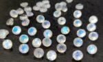Natural Rainbow Moonstone 10 mm Round Cut Faceted – AA Quality Rainbow Moonstone Round Faceted 10mm