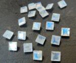 Natural Rainbow Moonstone 5 mm Square Cut Faceted – AA Quality Rainbow Moonstone Square Faceted 5mm
