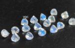 Natural Rainbow Moonstone 4 mm Heart Cut Faceted – AAA Quality Rainbow Moonstone Heart 4mm