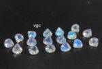 Natural Rainbow Moonstone 4 mm Heart Cut Faceted – AAA Quality Rainbow Moonstone Heart 4mm