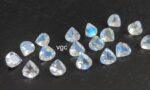 Natural Rainbow Moonstone 4 mm Heart Cut Faceted – AAA Quality Rainbow Moonstone Heart 4mm