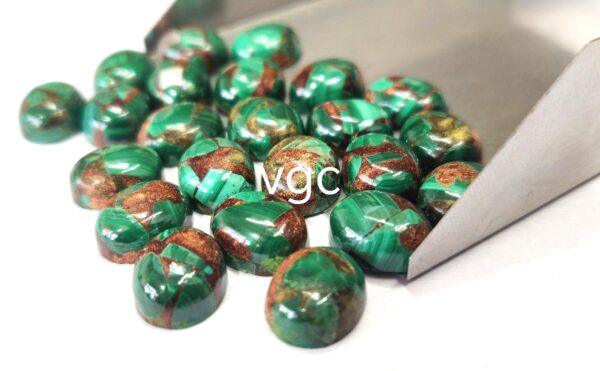 Malachite Copper 3×5 mm Oval Cabochon – Copper Malachite Oval Cabochon 3x5mm